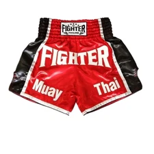Premium Fighter Short Boxing 2XL Satin Muay Thai Competition MMA Kickboxing Red