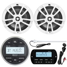 JBL PRV175 Bluetooth Receiver, 2X 6.5" Speakers, Remote, USB/AUX Mount, Antenna