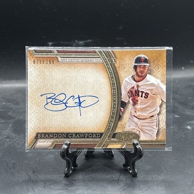 2015 Topps Tier One Brandon Crawford Acclaimed On Card Auto Autograph #71/399