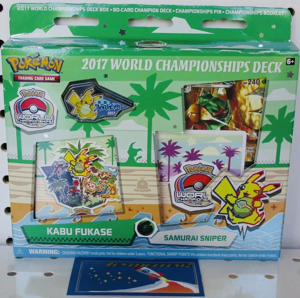  Pokemon 2017 WORLD CHAMPIONSHIP DECKS - BUNDLE OF 4 : Toys &  Games