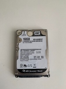 WD Western 160GB 2,5" SATA HDD WD1600BEKT