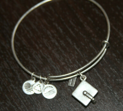 Alex and Ani Graduation Hat 2015 Charm Russian Bangle  #544 