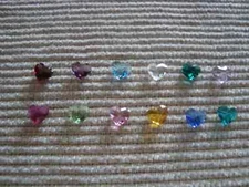 Origami Owl "Your Choice" Crystal Birthstone Heart Charms for Lockets "New"