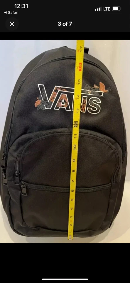 Mochila escolar VANS Range 2 VN005AUIY6 negra antigua blanca NUEVA CON ETIQUETAS Foto 4 de 4