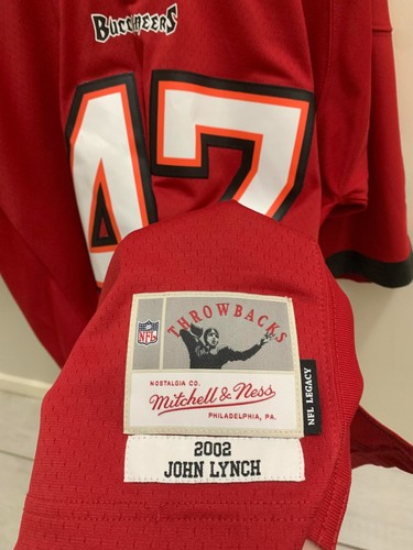 Tampa Bay Buccaneers John Lynch #47 Mitchell & Ness 2002 Throwback Jersey Large - Picture 3 of 5