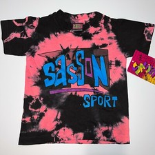 Vintage Single Stitch Anvil Sasson Sport Graphic T-Shirt Youth Small Made in USA