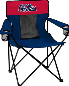 全新密西西比大学叛逆者精英椅子标志正面和背面的 没有sag 座椅 红 藏青 Ebay