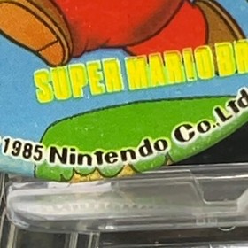 Mario Gold Menko Super Mario Bros Famicom Card Nintendo 1985 NES Japanese