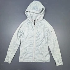 90 Degree by Reflex Hoodie Jacket Women’s Size Large Light Blue Full Zip Stretch