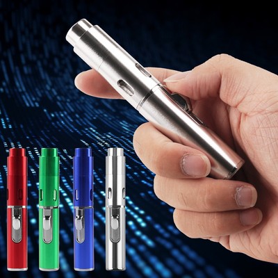 Portable Windproof Torch lighter Click Butane Gas Refillable In Assorted Colors