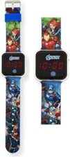 Avengers Orologio Da Polso Bambini Giocattolo Digitale Led Originale Logo Watch