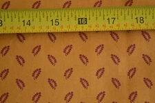 By 1/2 Yd, Rust on Gold Quilt Cotton, Andover/Ember Reds/Morton/5187 Y, M8642