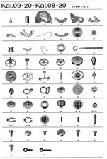 GLASHÜTTE Ersatzteile GUB 09-20, GUB 08-20 G...