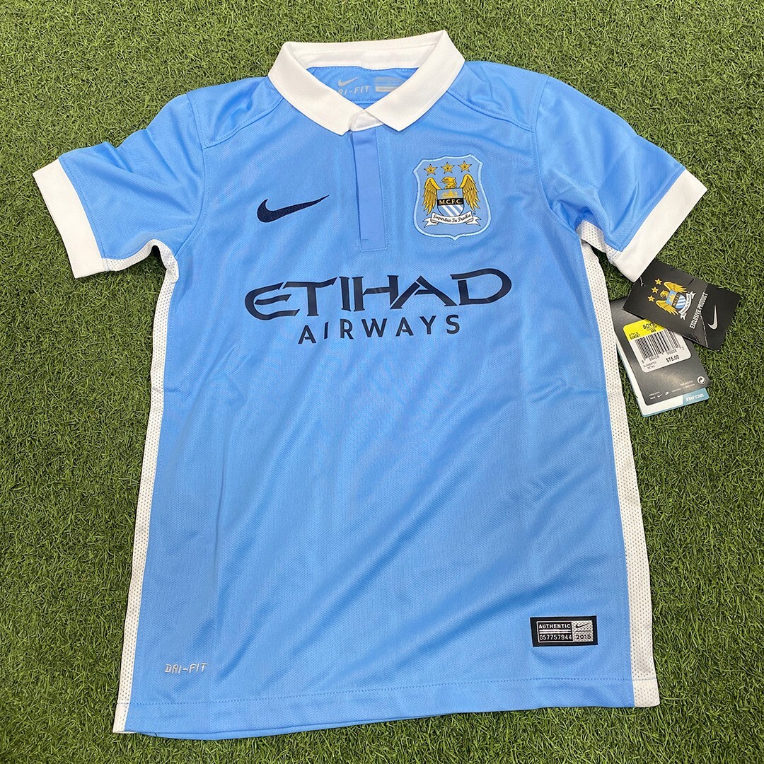 NIKE Manchester city 2015-16 ゲームシャツ NIKE Manchester City Youth Home Jersey 2015/16 | eBay