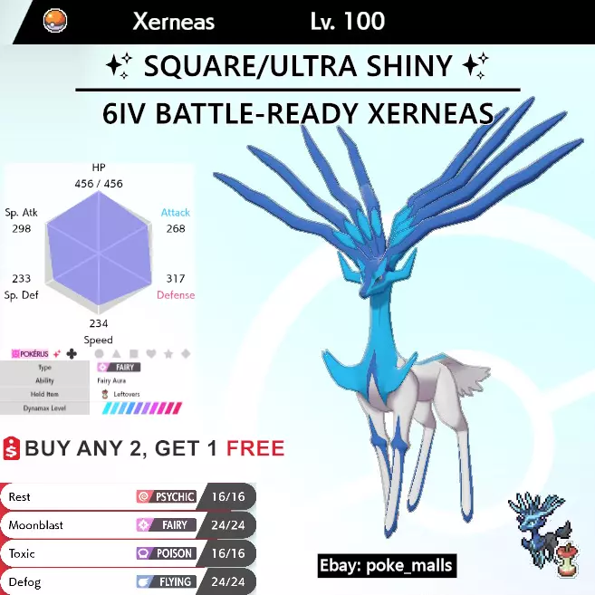 Pokemon Sword And Shield Shiny Celesteela 6IV Battle Ready Fast Delivery