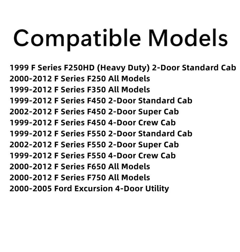 Fits Ford Excursion F250 F350 F450 F550 F650 F750 Passenger Door Window Glass Foto 2 de 4