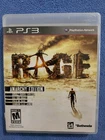 Rage - Anarchy Edition (Sony PlayStation 3, 2011) PS3 Complete CIB (035)