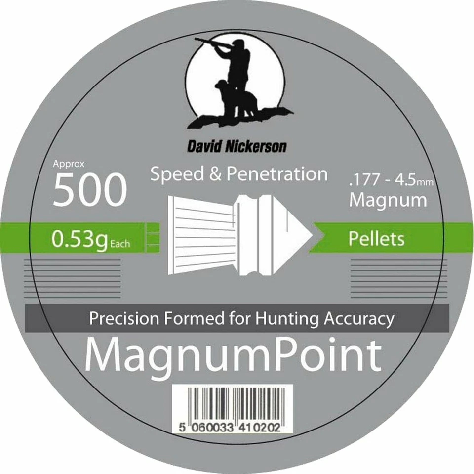 David Nickerson Magnum Point .177 4.5mm Pellets Airgun Target Shooting