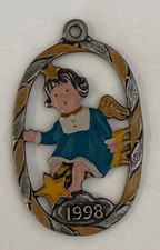 Alter Baumanhänger Anhänger Zinn Zinnanhänger Engel 4539/22