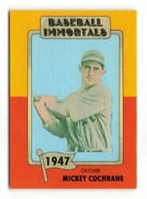 1980-87 SSPC HOF #50 MICKEY COCHRANE