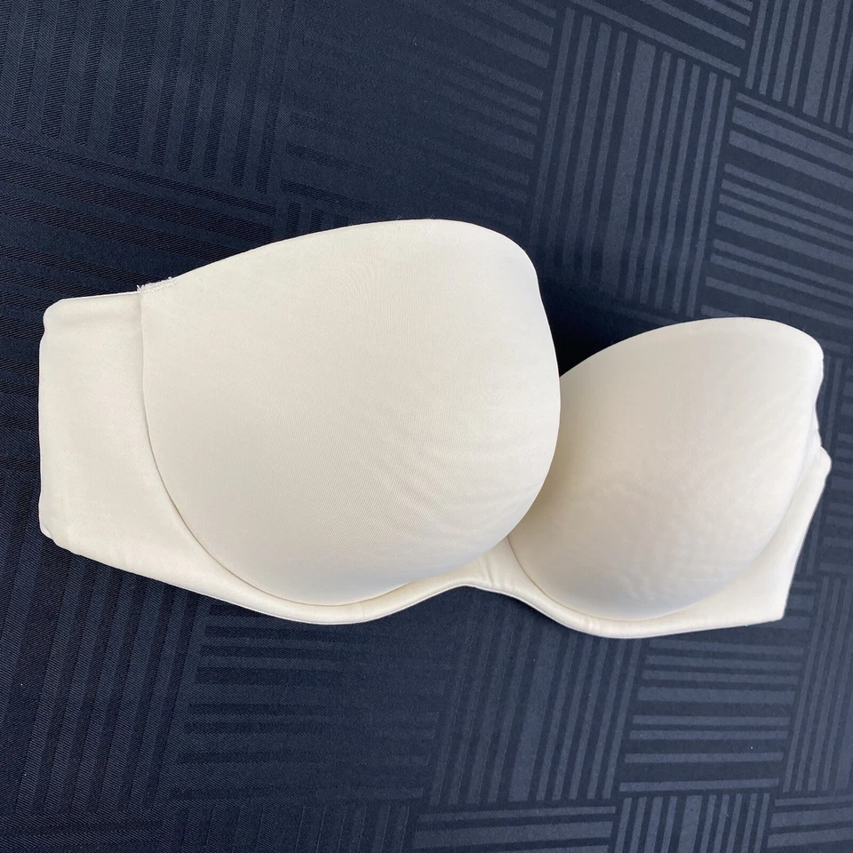 Sujetador Ambrielle para mujer talla 40C beige nude forrado sin tirantes de varias vías cobertura completa Foto 2 de 4