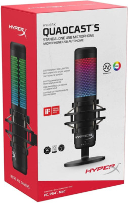 HyperX QuadCast S   RGB USB Condenser Microphone