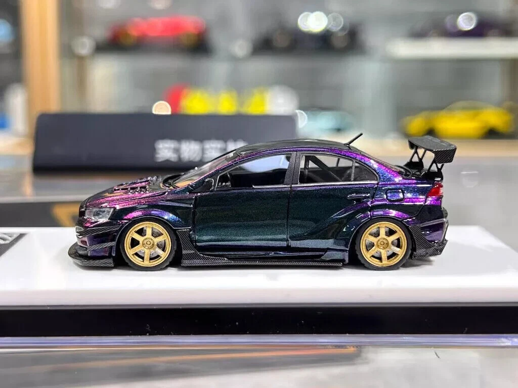 ミニカー 1/64 Error 404 Lancer Evo X Varis (LTD) 404Error 1:64 JDM Purple Lancer EVO X Varis Sports Model