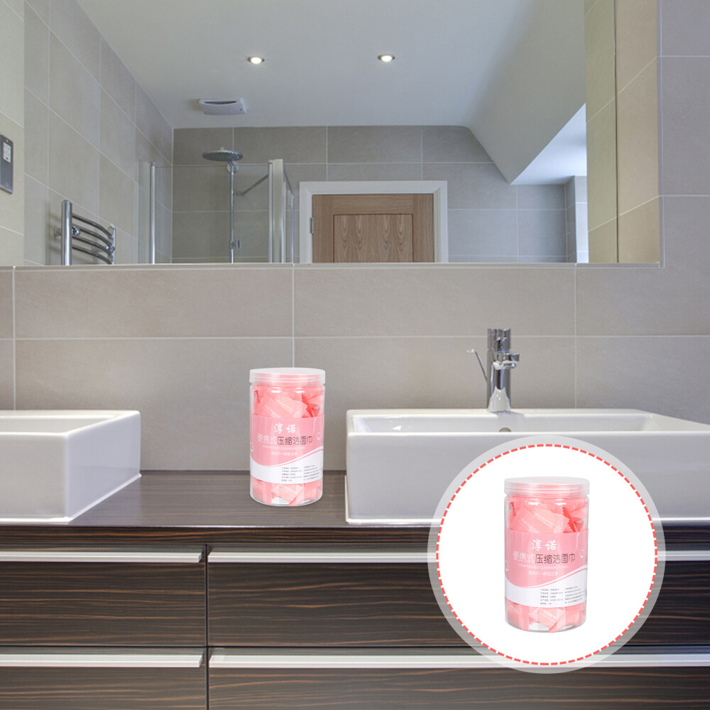 100 piezas toallas de viaje para toallas comprimidas no tejidas para limpiar viajes