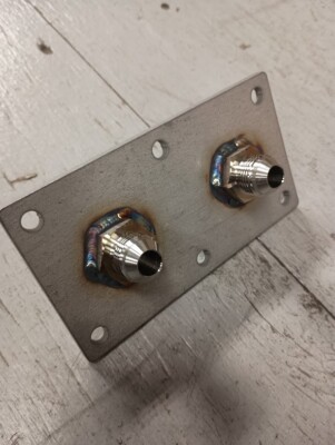 316 Stainless 1/2'' JIC Deck plate -08, -08 for Marine Hydraulics