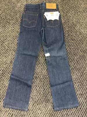 NWT NOS Levis rinsed denim saddleman boot jeans vintage boys size 10 (25 waist) 