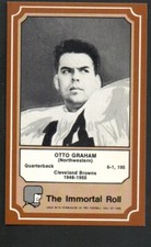 1975 FLEER HALL OF FAME IMMORTALS FOOTBALL CARD-Otto Graham-Cleveland Browns