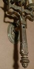 HUGE 3-Arm Sterling Bronze Co Wall Sconce Antique Beautiful! 💜 — photo 6