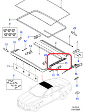 JAGUAR XJ(X351) C2D5751 RIGHT SIDE PROTECTION SHIELD DISPLAY