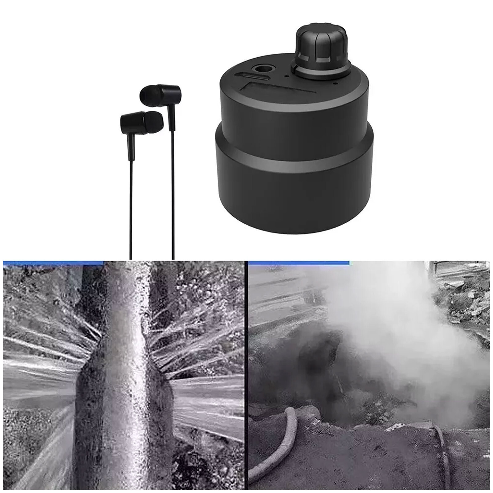 Water Pipe Leak Detector Sensor Underground Water Pipe Leakage Monitor Kit F01VR