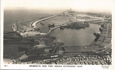 Grimsby. Neu Fischdocks Erweiterung 1934 # 1 von Burton.