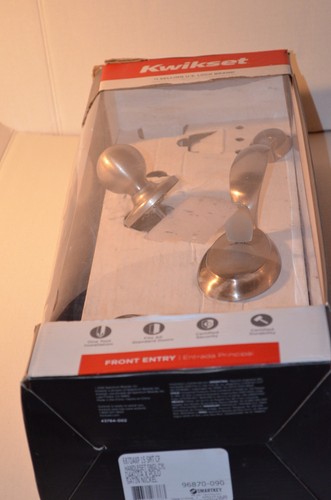 Kwikset 687Daxp 15 SMT CP Handleset Dakota/Polo Satin Nickel - Free Shipping - Picture 6 of 10