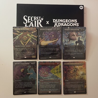 Magic Secret Lair Dungeons & Dragons Death in the Eyes of the Beholder 2 FOIL