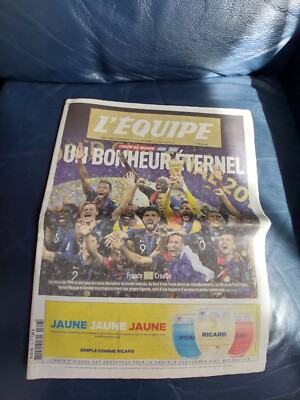 4 Journaux L'Équipe Coupe Du Monde 1998 - 24 Au 27 Juin - Collection