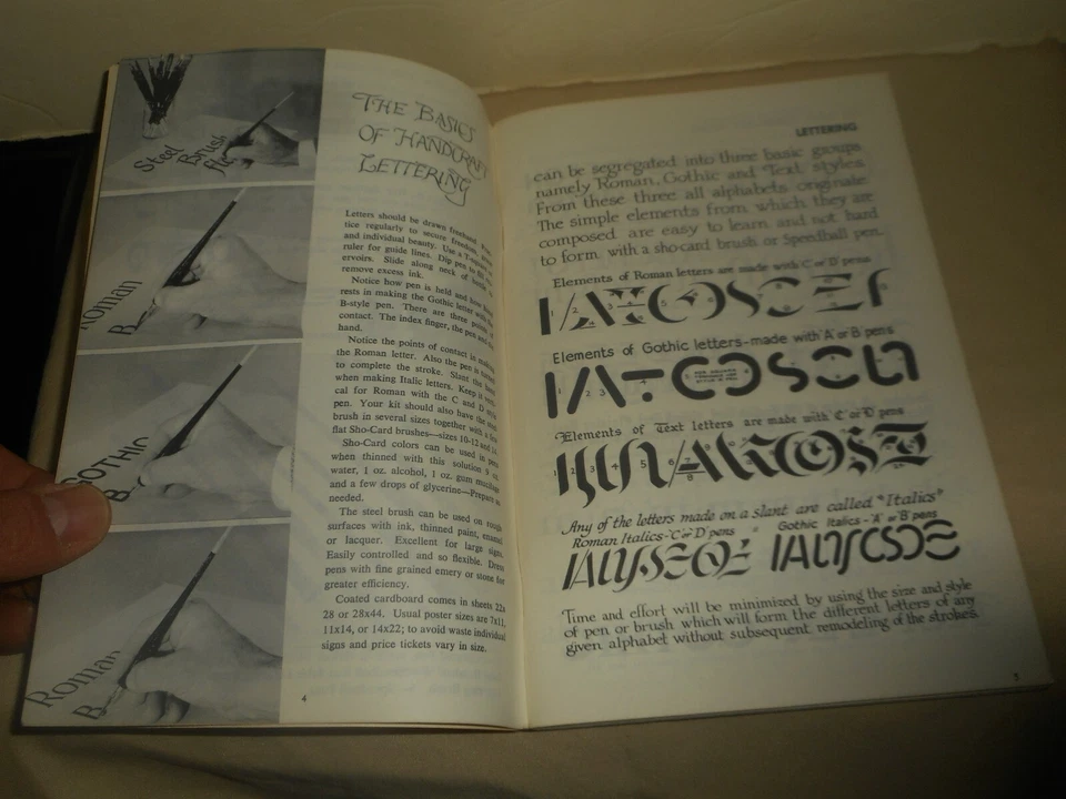SPEEDBALL TEXTBOOK FOR PEN AND BRUSH LETTERING 1972 Softcover 20th Edition - Image 3 of 4
