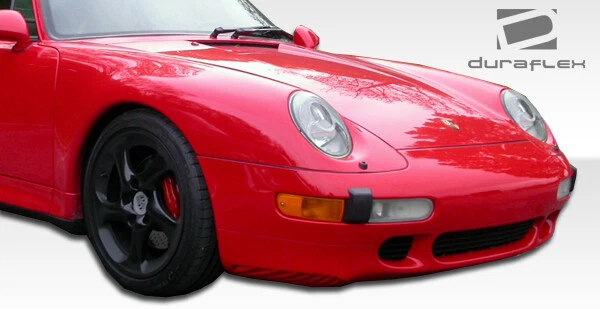 For 1995-1998 911 Carrera 993 Duraflex Turbo Look Front Bumper Cover - 1 Piece Foto 4 de 4