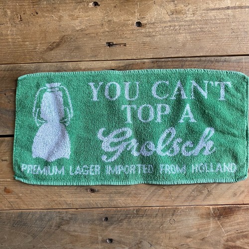 Grolsch Premium Lager Bar Towel - Green/White - 45 x 21cm - #1