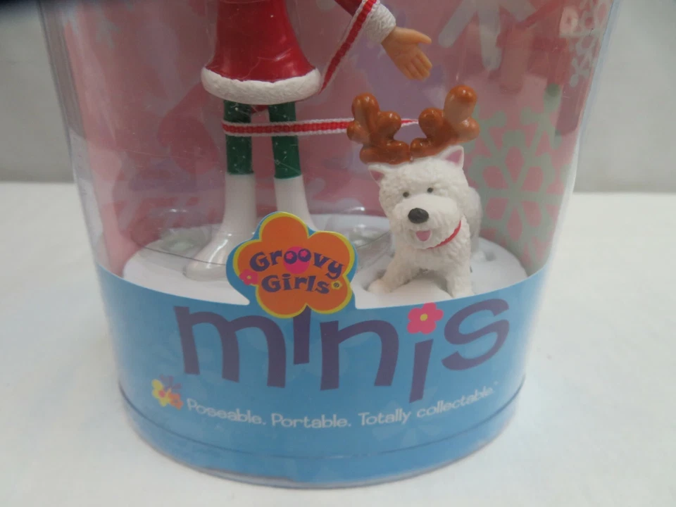 Groovy Girls Posable Doll Minis Noella Dog 2004 Manhattan Toy Christmas Retired - Image 3 of 4