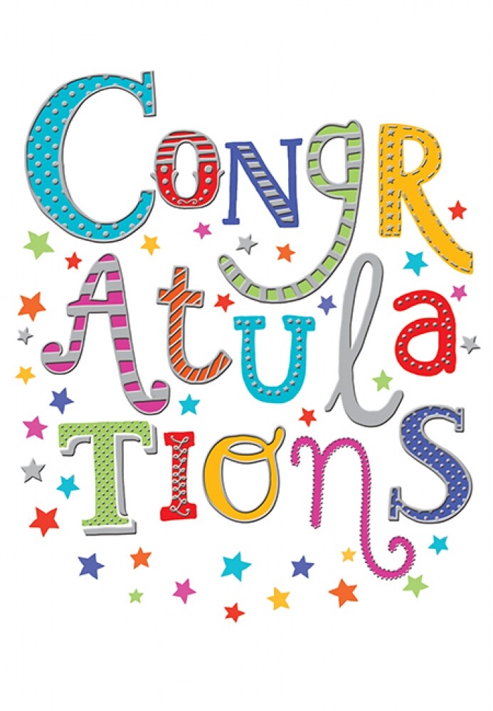 Congratulations Greeting Card Well Done By Piccadilly Greetings