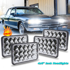 4pcs 4x6 Inch Led Headlights Hilo Sealed Beam Fit Chevrolet Caprice 1977-1986 4pcs 4x6 Inch Led Headlights Hilo Sealed Beam Fit Chevrolet Caprice 1977-1986