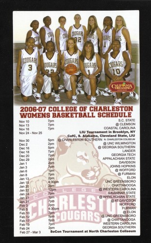 charleston-cougars-2006-07-basketball-magnet-schedule-california