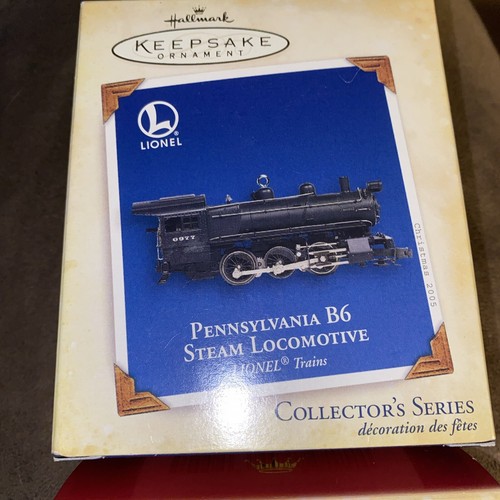 Lote de adornos Hallmark Keepsake LIONEL Pennsylvania B6 locomotora y licitación nueva en caja - Imagen 2 de 7