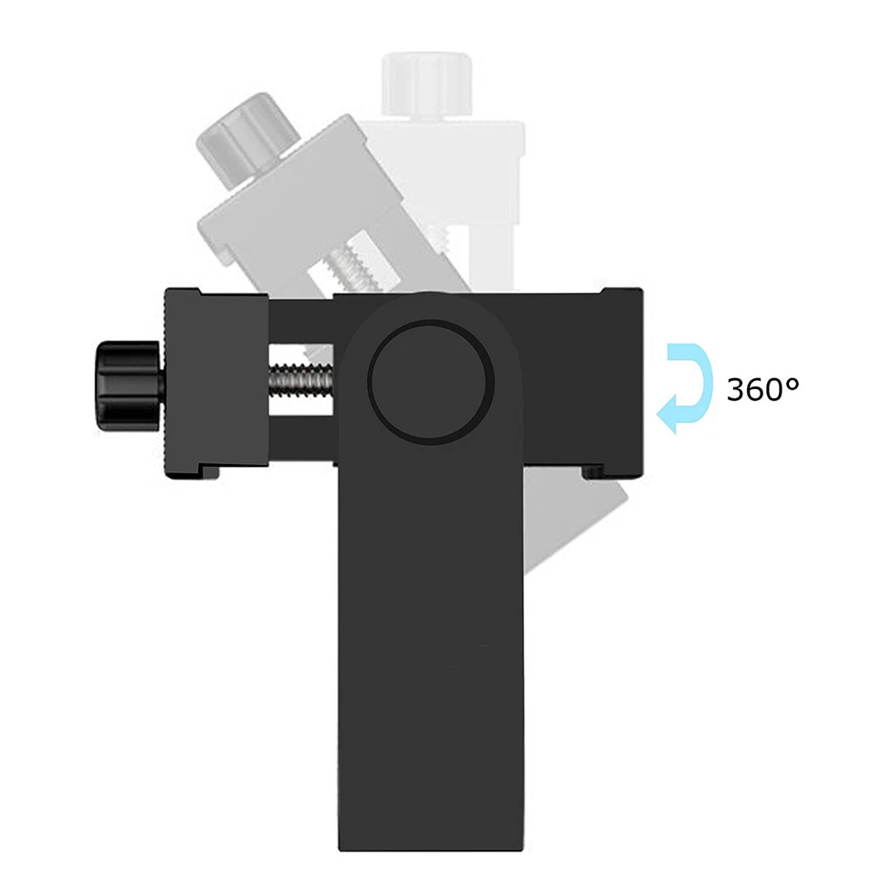 Tripod Phone Mount Holder Head 1/4”Standard Screw Adapter for Cell Phone Camera - Image 4 of 4