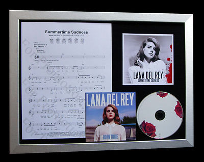 LANA DEL REY Summertime Sadness TOP QUALITY CD FRAMED DISPLAY+FAST GLOBAL SHIP