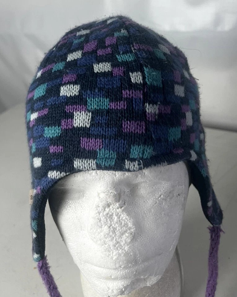 Columbia Youth Winter Hat Alpaca Peruvian Ear Flap Insulated Ski Warm - Image 2 of 4