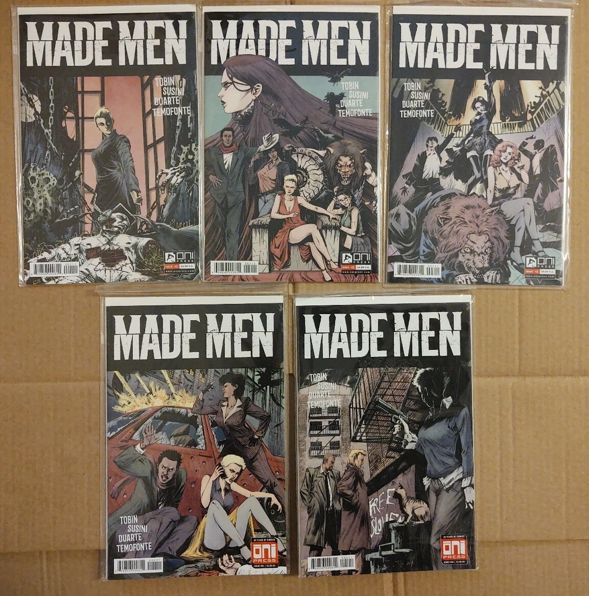 MADE MEN #1 2 3 4 5 - NM ONI PRESS COMICS COMPLETE SET NM LOT OF 5 
